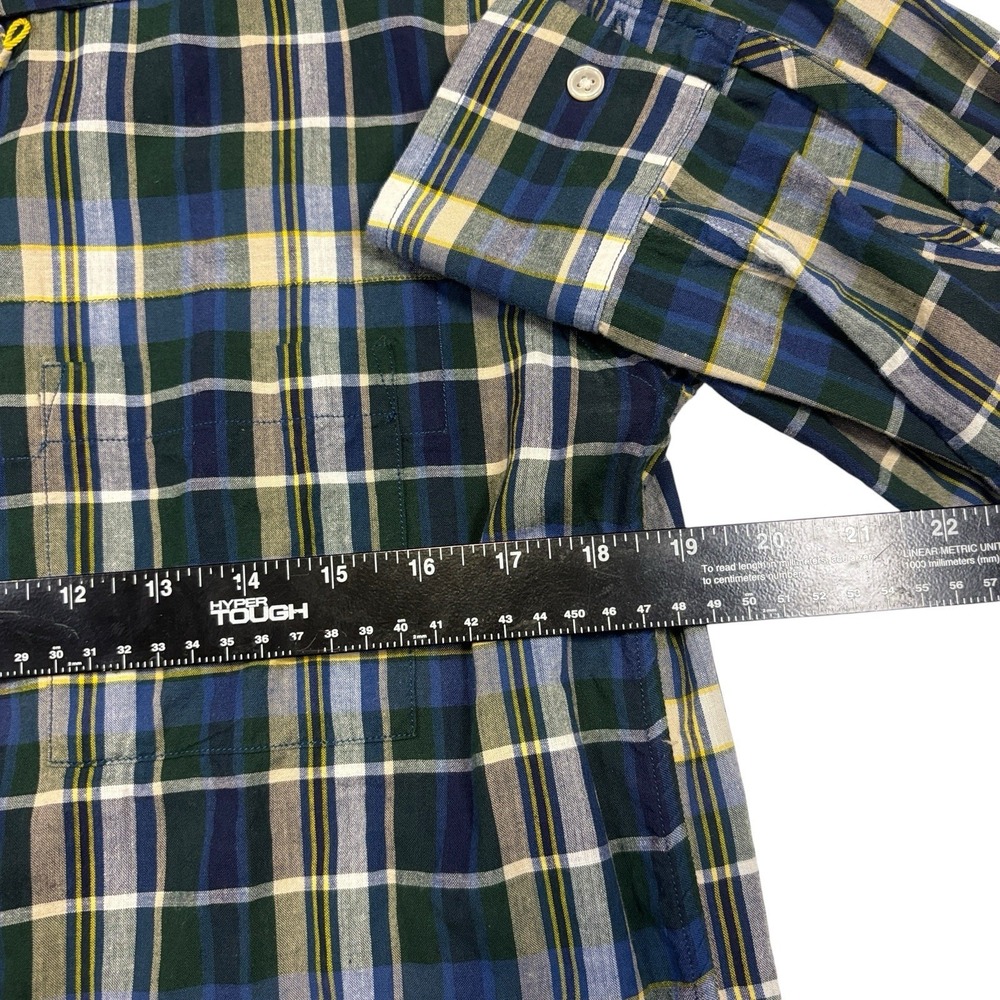 Plaid Button-Down Shirt - Blue/Green - Picture 5 of 6